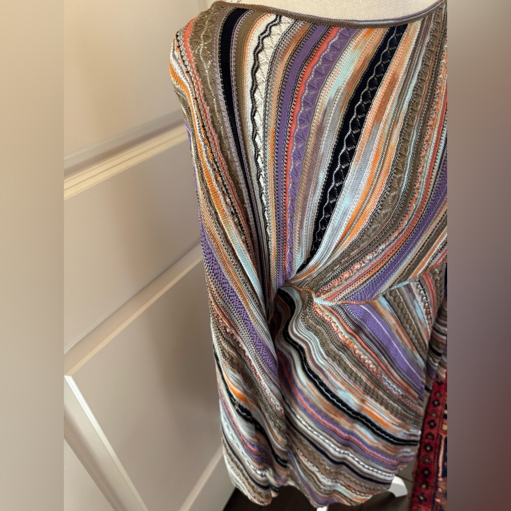 Missoni Purple and Orange Striped Knit Dress - Picture 2 of 5